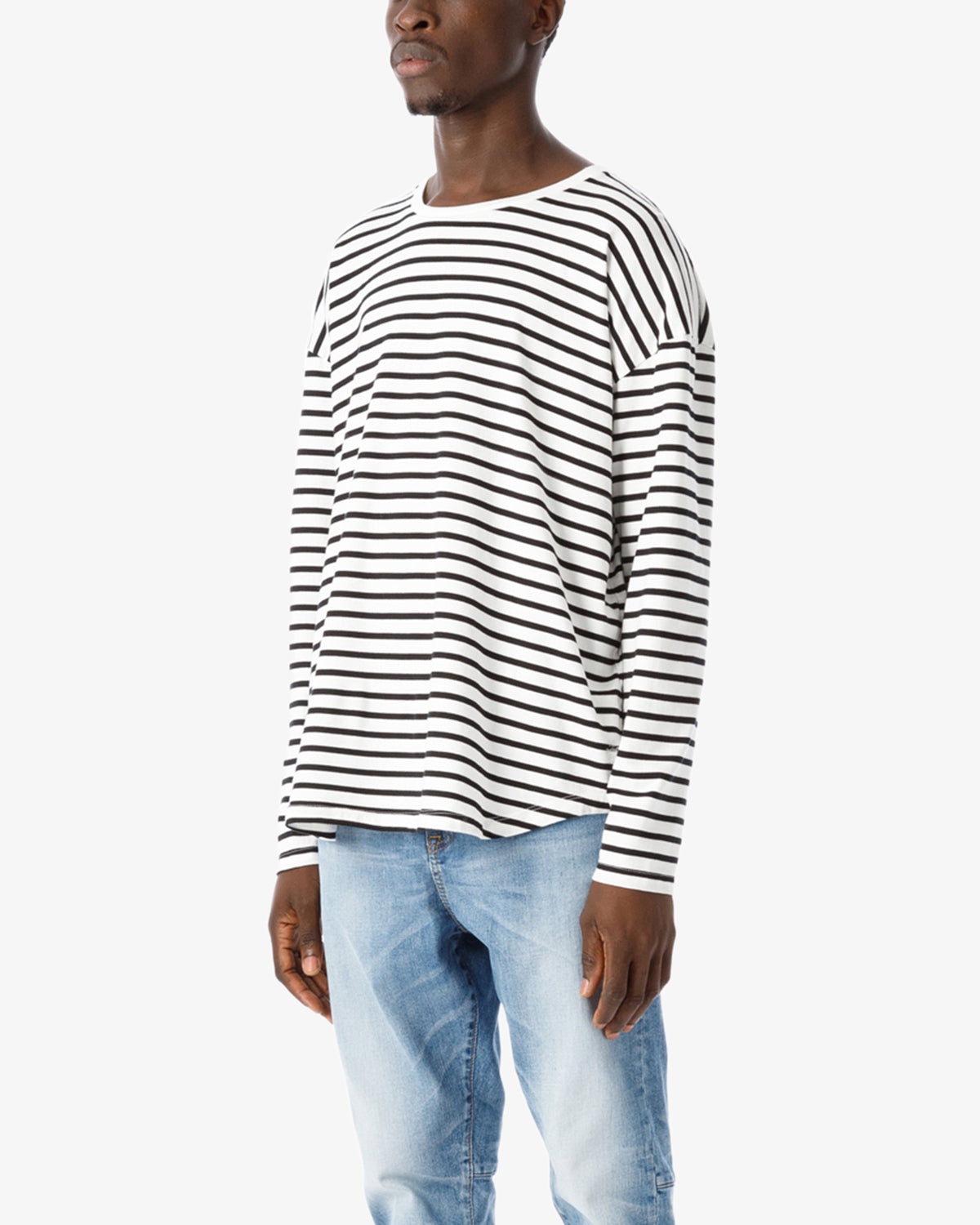 CADET EASY FIT ROUND BORDER L-S TEE