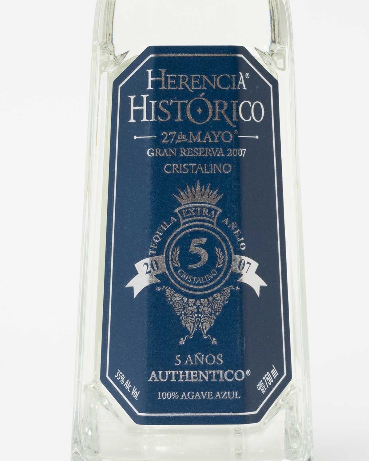 HERENCIA HISTORICO 27 DE MAYO EXTRA ANEJO 5 YEARS CRISTALINO 750ml