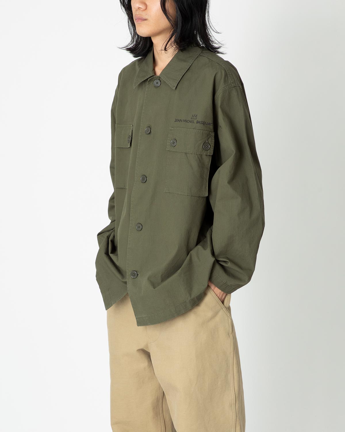 送料無料（沖縄配送） JEAN-MICHEL BASQUIAT / ARMY SHIRT